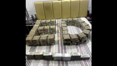 The Enforcement Directorate recovered ₹5 crore during the raid conducted at the premises linked to former Indian National Lok Dal MLA Dilbag Singh on Thursday. (ANI) The Enforcement Directorate recovered ₹5 crore during the raid conducted at the premises linked to former Indian National Lok Dal MLA Dilbag Singh on Thursday. (ANI)