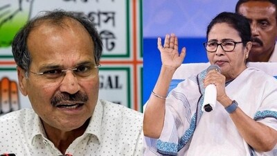 West Bengal Congress president Adhir Ranjan Chowdhury (L) and chief minister Mamata Banerjee (R). (File Photo) West Bengal Congress president Adhir Ranjan Chowdhury (L) and chief minister Mamata Banerjee (R). (File Photo)