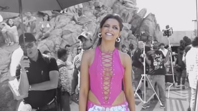 Deepika Padukone in a BTS video from Fighter. Deepika Padukone in a BTS video from Fighter.