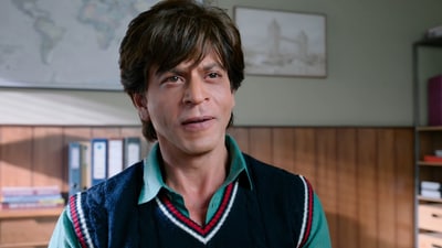 Shah Rukh Khan in a still from Dunki.