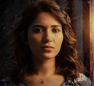 Ruhani Sharma in a still from Saindhav Ruhani Sharma in a still from Saindhav