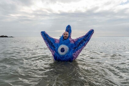 4,000 swimmers participated in the 121st annual Polar Bear Plunge on Coney Island, USA