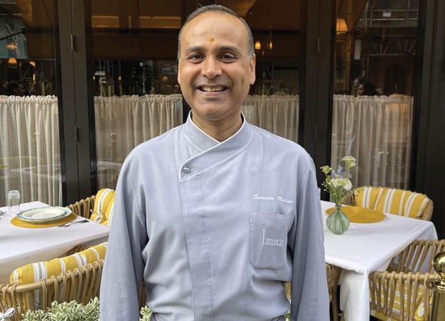 Surendra Mohan runs the Michelin-starred Jamavar, an Indian fine-dining restaurant in London. Surendra Mohan runs the Michelin-starred Jamavar, an Indian fine-dining restaurant in London.
