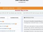 Candidates can check the answer key on official website Candidates can check the answer key on official website