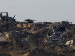 An Israeli tank is seen inside central Gaza, amid the ongoing conflict between Israel and the Palestinian Islamist group Hamas. (Reuters)