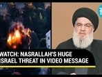 Nasrallah's threat Nasrallah's threat