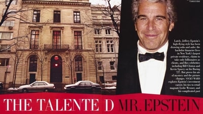 Jeffrey Epstein's Vanity Fair office visit aimed at silencing truth. (Vanity Fair archive) Jeffrey Epstein's Vanity Fair office visit aimed at silencing truth. (Vanity Fair archive)
