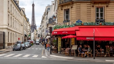 A view of Paris. A view of Paris.