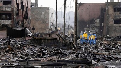 As the search for survivors under collapsed buildings entered its sixth day, over 30,000 evacuees awaited aid, highlighting the ongoing urgency and scale of the disaster. (AP) As the search for survivors under collapsed buildings entered its sixth day, over 30,000 evacuees awaited aid, highlighting the ongoing urgency and scale of the disaster. (AP)