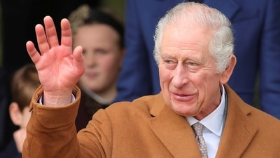 King Charles-Prince Harry: King Charles attends the Royal Family's Christmas Day service at St. Mary Magdalene's church. (Reuters)
