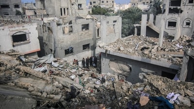 For weeks, Israeli forces have been engaged in heavy urban fighting in northern Gaza and in the southern city of Khan Younis (Bloomberg) For weeks, Israeli forces have been engaged in heavy urban fighting in northern Gaza and in the southern city of Khan Younis (Bloomberg)