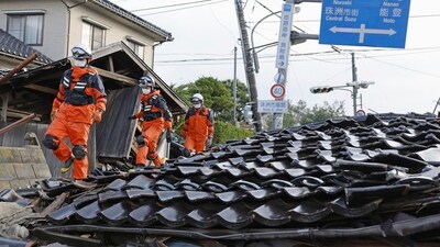 Within a couple of hours, the death toll rose by 10 in Wajima, bringing the latest count to 110 people. (AP) Within a couple of hours, the death toll rose by 10 in Wajima, bringing the latest count to 110 people. (AP)
