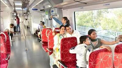 NCRTC officials said that they have fixed ₹2 lakh/hour as booking charges for bookings inside the Namo Bharat trains and inside the RRTS stations. (File) NCRTC officials said that they have fixed ₹2 lakh/hour as booking charges for bookings inside the Namo Bharat trains and inside the RRTS stations. (File)