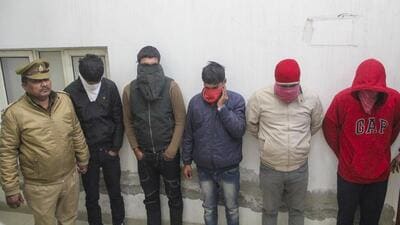 The suspects have been identified as Sagar, Nishant, Sachin Kumar, Harsh Jha (all residents of Noida) and Chetan Adalka, a resident of Delhi and hotel management student at a private university, a senior police officer said. (PTI)
