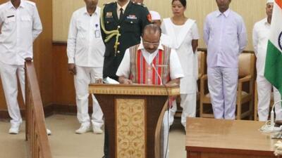 Tripura governor Indrasena Reddy Nallu addressed the winter session of the13th State Legislative Assembly on Friday. Tripura governor Indrasena Reddy Nallu addressed the winter session of the13th State Legislative Assembly on Friday.