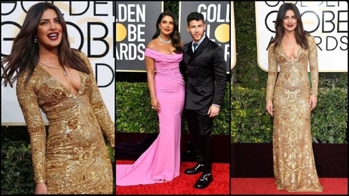 Priyanka Chopra attended the Golden Globe Awards in 2017 and with her husband Nick Jonas in 2020. (Instagram ) Priyanka Chopra attended the Golden Globe Awards in 2017 and with her husband Nick Jonas in 2020. (Instagram )