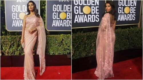 Manasvi Mamgai's debut at the Golden Globe Awards 2019. (Instagram)