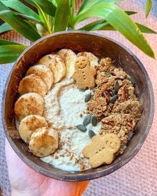 A bowl of oatmeal can be elevated with a sprinkle of cinnamon, granola, a handful of nuts and seeds and a few cookies (Instagram)