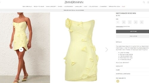 The price of the dress Khushi Kapoor wore on Koffee With Karan. (zimmermann.com) The price of the dress Khushi Kapoor wore on Koffee With Karan. (zimmermann.com)
