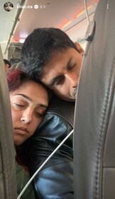 Ira Khan and Nupur Shikhare take a nap.