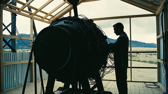 Any major turning point is made up of scores of littler ones. A still from Oppenheimer (2023), a story of science and war; and of human frailty, vanity and regret.