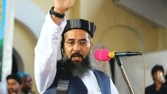 Cleric Masood Usmani is seen.