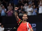 Rafael Nadal looks dejected after losing his quarter final match against Australia's Jordan Thompson 