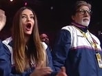 Aaradhya, Aishwarya Rai, Amitabh Bachchan and Abhishek Bachchan at Pro Kabaddi League match. Aaradhya, Aishwarya Rai, Amitabh Bachchan and Abhishek Bachchan at Pro Kabaddi League match.