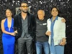 Alia Bhatt, Ranbir Kapoor, Mahesh Bhatt and Neetu Kapoor at Animal success bash.