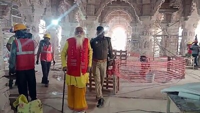 The temple complex, constructed in the traditional Nagara style, will measure 380 feet in length (east-west direction), 250 feet in width, and 161 feet in height.&nbsp; (ANI)