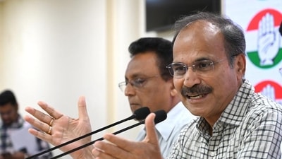 Congress leader Adhir Ranjan Chowdhury said the Congress is going ahead with its poll preparations (HT) (HT_PRINT) Congress leader Adhir Ranjan Chowdhury said the Congress is going ahead with its poll preparations (HT) (HT_PRINT)