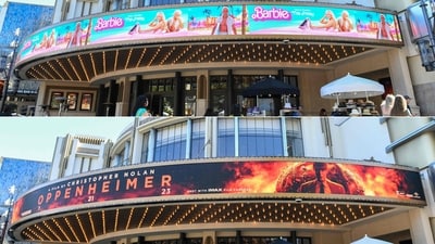 Which films and TV shows lead nominations?The pink-themed movie phenomenon "Barbie" led the list of nominees, surpassing the historical drama "Oppenheimer" with eight nominations. In the television categories, the media dynasty drama "Succession" topped all series with nine nominations, followed by the restaurant comedy "The Bear" with five. (AFP)
