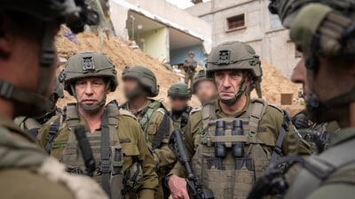 Israel Defence Forces seized tens of thousands of weapons in that area and millions of documents (AFP) Israel Defence Forces seized tens of thousands of weapons in that area and millions of documents (AFP)