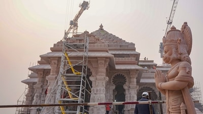 The temple is comprised of five Mandaps (halls) -- Nritya Mandap, Rang Mandap, Sabha Mandap, Prarthna Mandap, and Kirtan Mandap.&nbsp; (PTI)