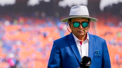 Sunil Gavaskar before the start of the ICC Men's Cricket World Cup 2023 final between India and Australia (PTI)