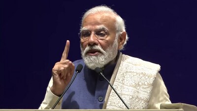 Prime Minister Narendra Modi at DGP conference on Sunday. Prime Minister Narendra Modi at DGP conference on Sunday.