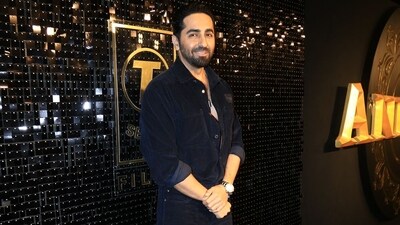 Ayushmann Khurrana also arrived in black as per the theme of the Animal success bash. The film collected <span class='webrupee'>₹</span>550 crore nett in India and <span class='webrupee'>₹</span>241.34 crore gross overseas. Ayushmann Khurrana also arrived in black as per the theme of the Animal success bash. The film collected <span class='webrupee'>₹</span>550 crore nett in India and <span class='webrupee'>₹</span>241.34 crore gross overseas. 