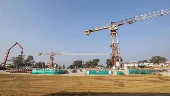 The Mandir is surrounded by a Parkota (rectangular compound wall) that measures 732 meters in length and 14 feet in width.&nbsp;(PTI)
