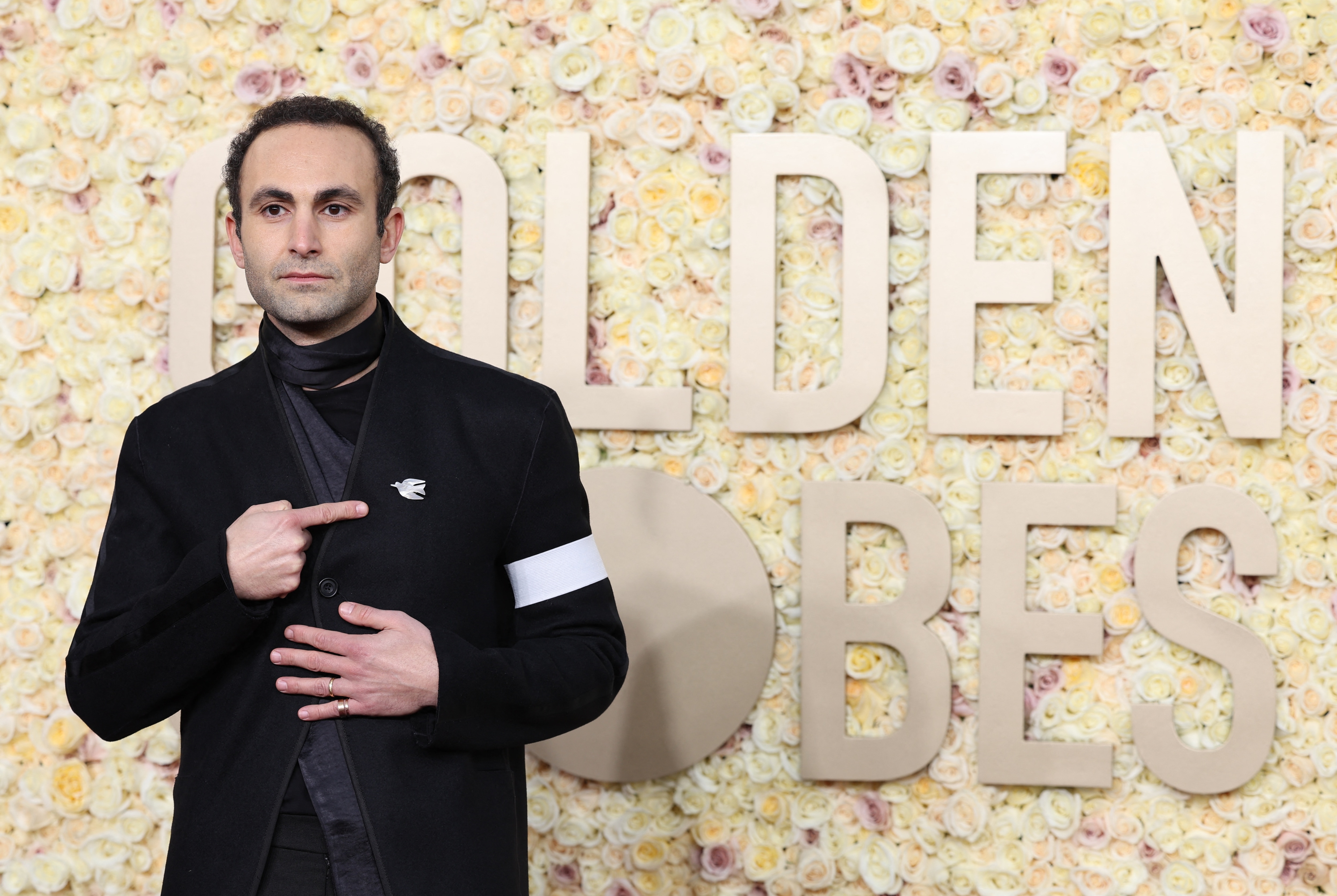 Khalid Abdalla attends the 81st Annual Golden Globe Awards in Beverly Hills, California, U.S., January 7, 2024. REUTERS/Mike Blake (REUTERS)