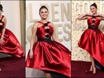 Golden Globe Awards: Selena Gomez turns glam doll in ruby red Armani Privé Gown