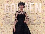 Rosamund Pike attends the 81st Annual Golden Globe Awards in Beverly Hills. 