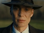 Cillian Murphy in a still from Oppenheimer.