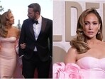 Jennifer Lopez and Ben Affleck at the Golden Globes 2024. 