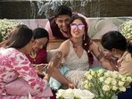 Ira Khan and Nupur Shikhare during the mehendi ceremony. 
