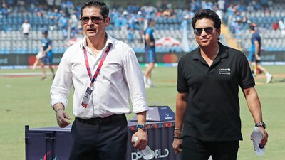 Sachin Tendulkar prior to the toss for the semi-finals match between India and New Zealand in the ICC Men's Cricket World Cup 2023, at Wankhede Stadium in Mumbai (ANI) Sachin Tendulkar prior to the toss for the semi-finals match between India and New Zealand in the ICC Men's Cricket World Cup 2023, at Wankhede Stadium in Mumbai (ANI)
