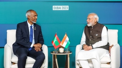 Prime Minister Narendra Modi met Maldives President Mohamed Muizzu, in Dubai last year. (ANI Photo) (ANI) Prime Minister Narendra Modi met Maldives President Mohamed Muizzu, in Dubai last year. (ANI Photo) (ANI)