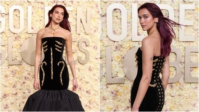 Dua Lipa attends the Golden Globe Awards 2024. (AFP) Dua Lipa attends the Golden Globe Awards 2024. (AFP)