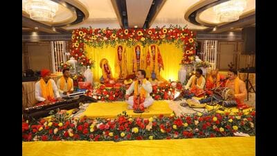 Over 15 professional and more than 80 part- time mandalis recite the Sundarkand in various temples of the state capital. (SOURCED) Over 15 professional and more than 80 part- time mandalis recite the Sundarkand in various temples of the state capital. (SOURCED)