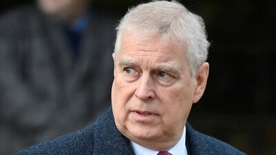Britain's Prince Andrew, Duke of York attends the Royal Family's Christmas Day service at St. Mary Magdalene's church. (Reuters)