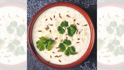 Aloo Raita: Aloo raita, or potato raita, is a delicious and popular dish that can be enjoyed during Pradosh Vrat. It is refreshing and can be a great accompaniment to your Pradosh Vrat meal. (File Photo (Shutterstock)) Aloo Raita: Aloo raita, or potato raita, is a delicious and popular dish that can be enjoyed during Pradosh Vrat. It is refreshing and can be a great accompaniment to your Pradosh Vrat meal. (File Photo (Shutterstock))